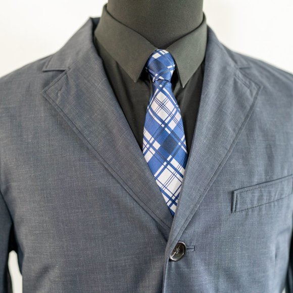 J. Lindeberg Wolger Tech Coat in Midnight Melange - Picture 2 of 12